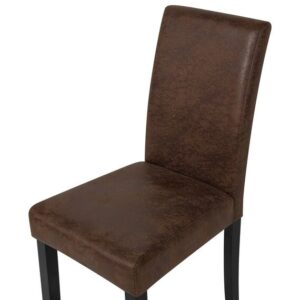 Alternative view of Faux Leather Dining Chairs Brown Bradly