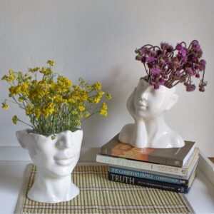 Alternative view of Man Face Vase 17cm