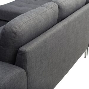 Alternative view of Right Hand Fabric L-Shape Couch Qira