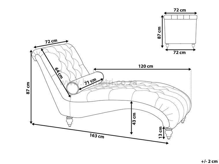 Velvet Chaise Lounge Matt - Image 8