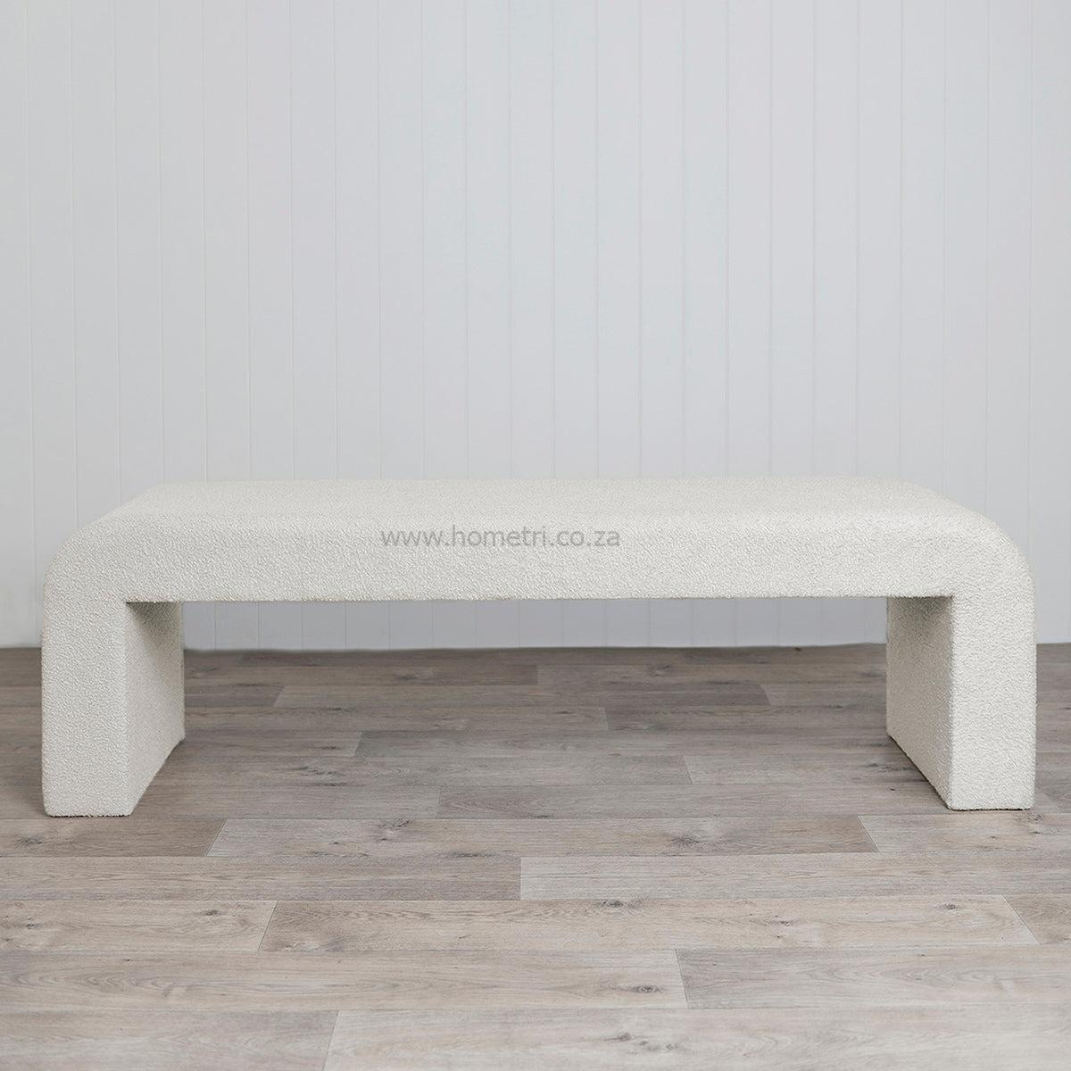 Zed Boucle Curl Bench Seat - Image 3