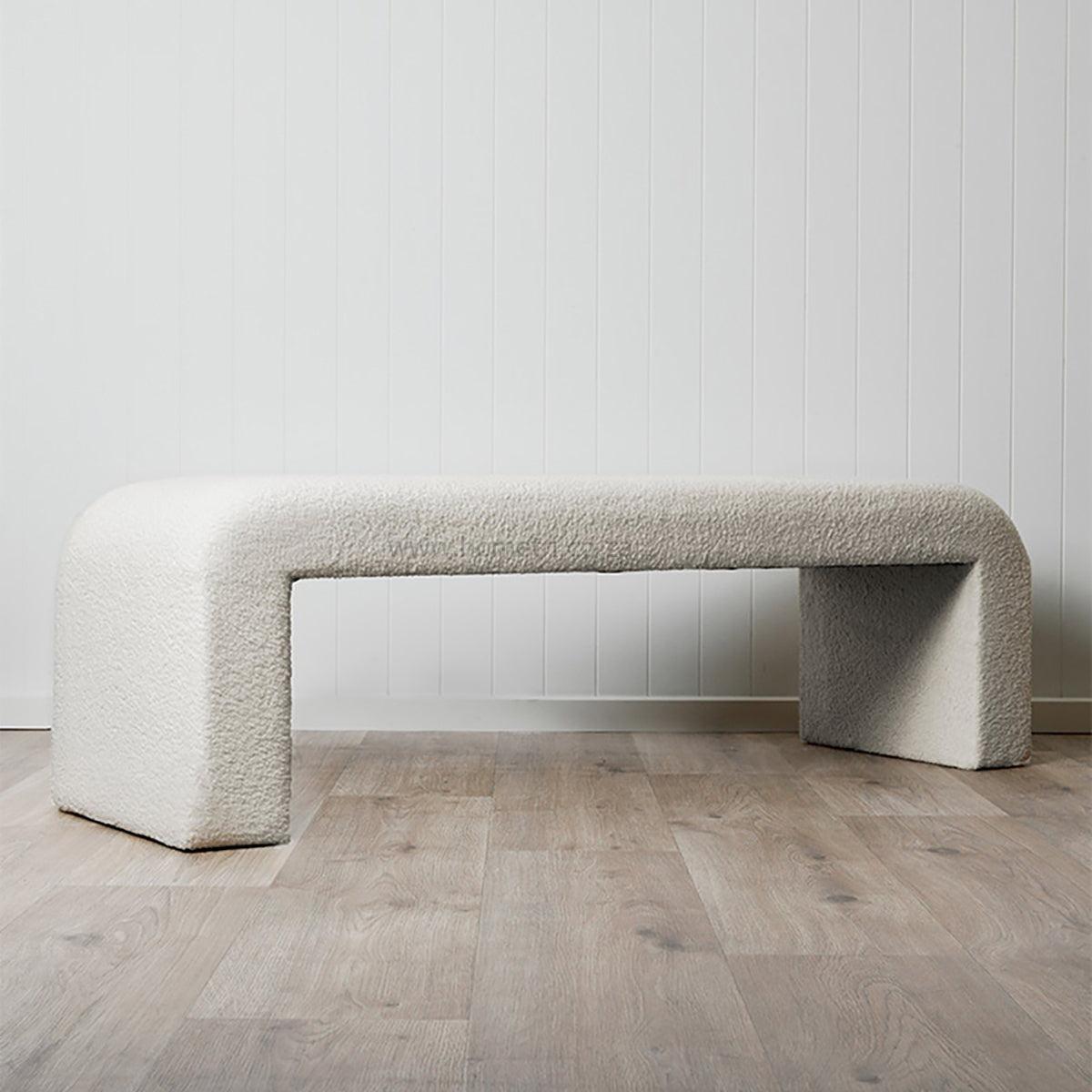 Zed Boucle Curl Bench Seat - Image 2