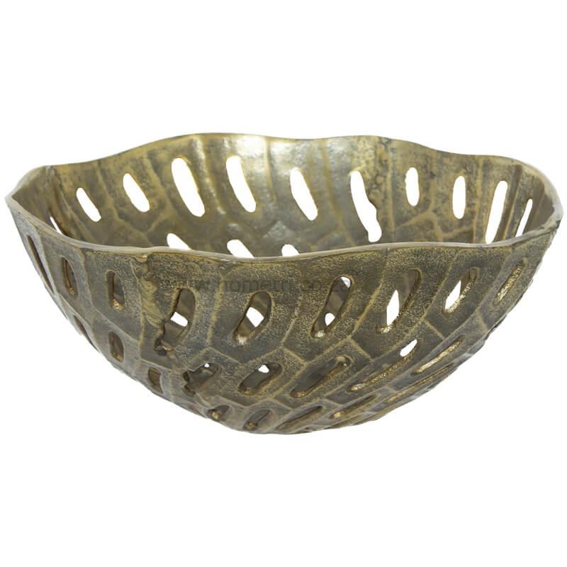 Large Gold Bowl for Table Setting