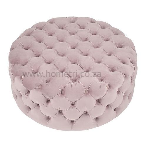 Round Buttoned Ottoman - Image 2