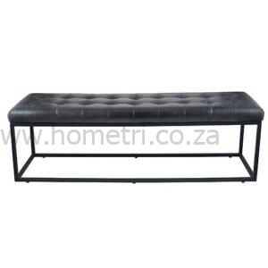 Steel leather Buttoned Ottoman