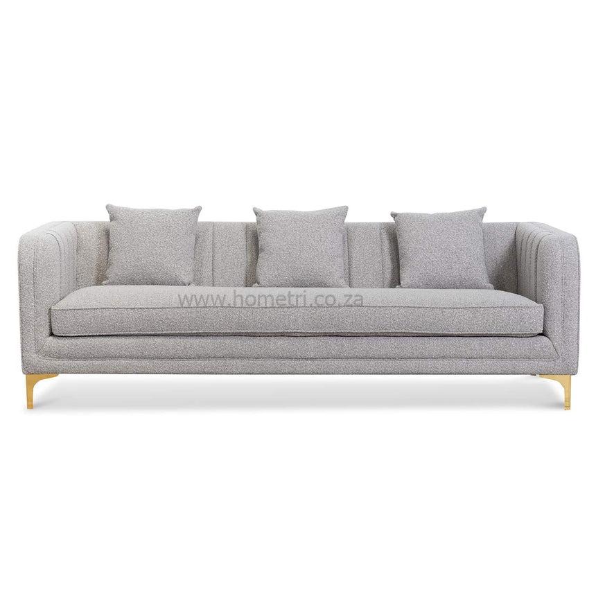 3-Seater Couch in Grey Boucle