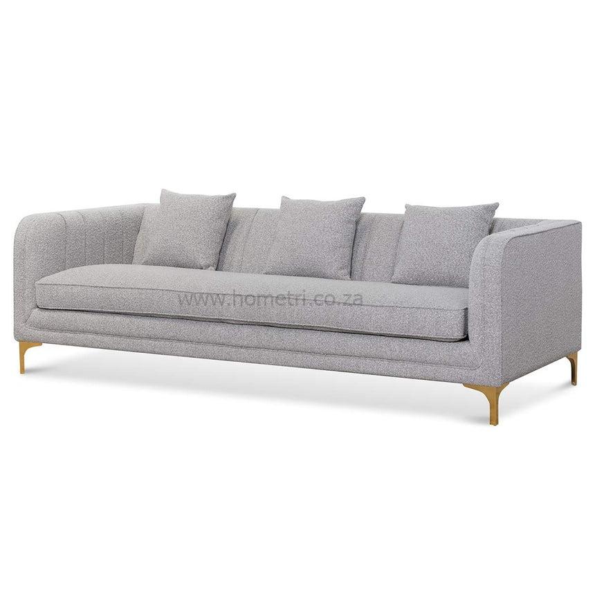 3-Seater Couch in Grey Boucle - Image 3
