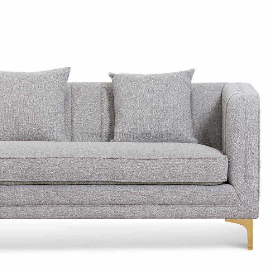 3-Seater Couch in Grey Boucle - Image 4