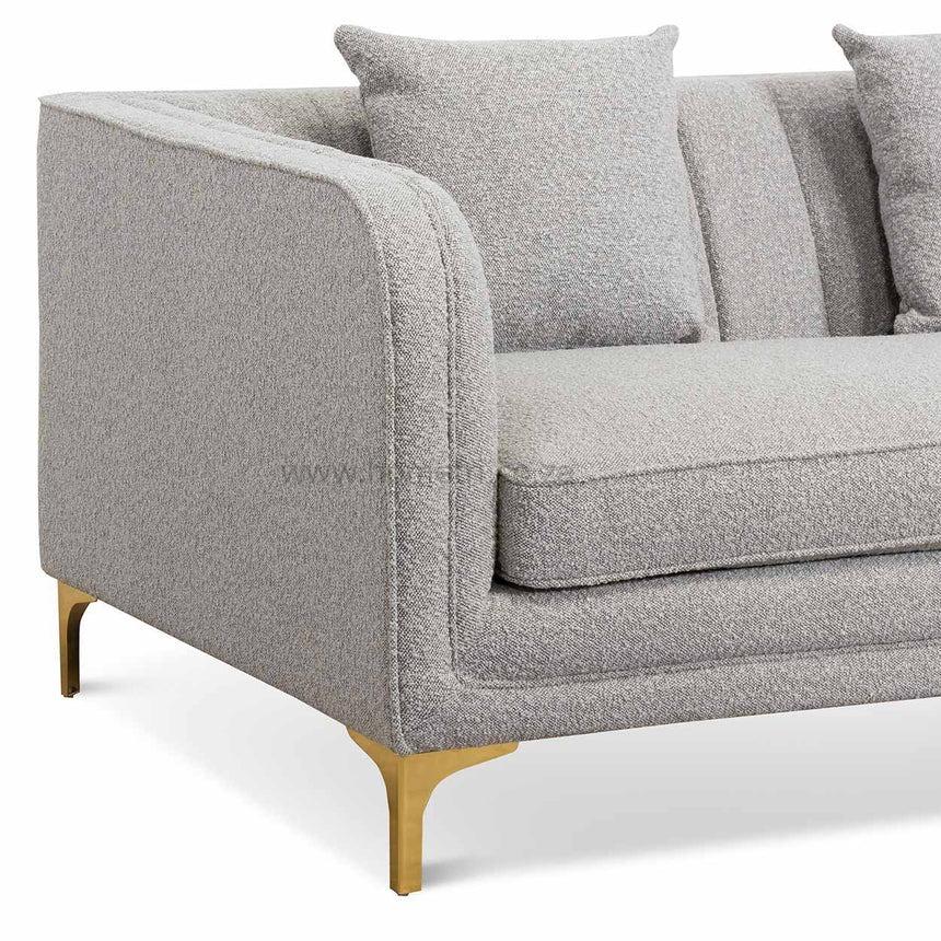 3-Seater Couch in Grey Boucle - Image 5