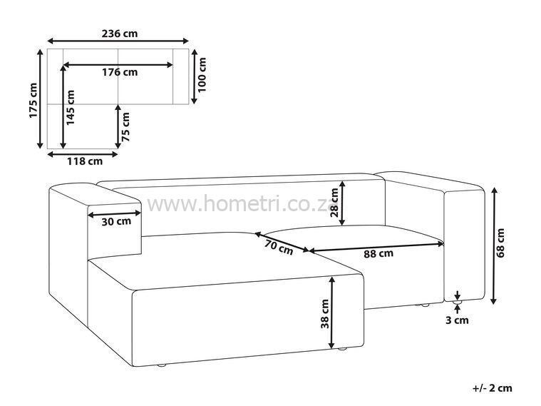 2 Seater Corner Couch - Image 5