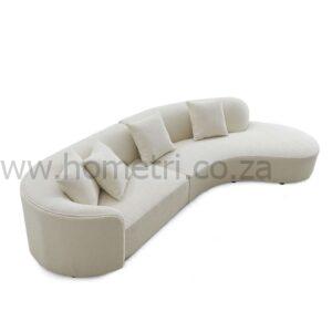 Alternative view of Tuna Curved Boucle Couch
