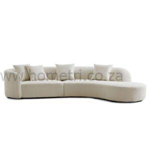 Tuna Curved Boucle Couch