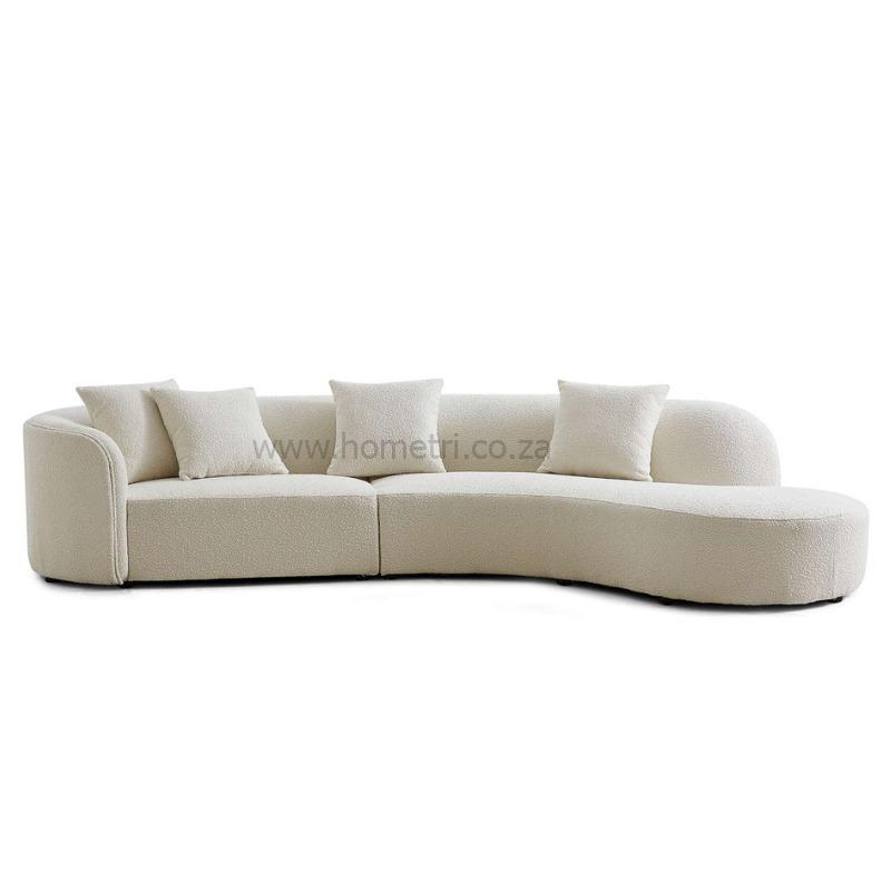 Tuna Curved Boucle Couch