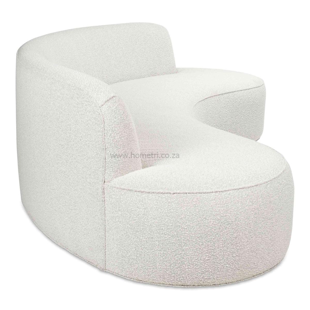 Amore Boucle Curved Couch - Image 4