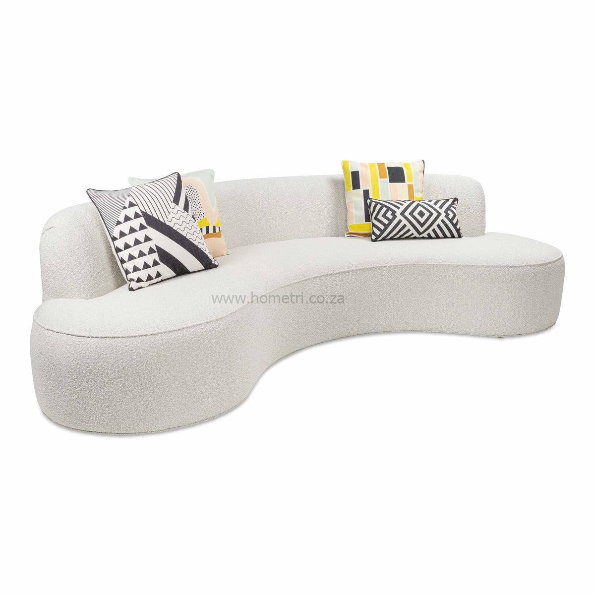 Amore Boucle Curved Couch - Image 6