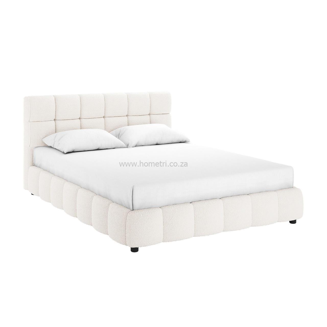 Nikis Tufted Boucle Bed Frame - Image 2