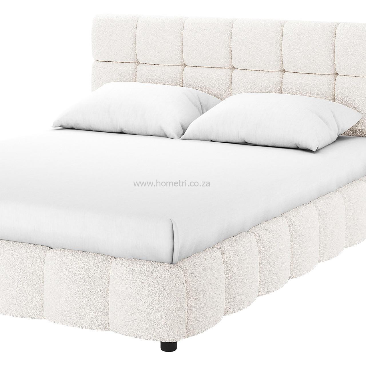 Nikis Tufted Boucle Bed Frame - Image 3