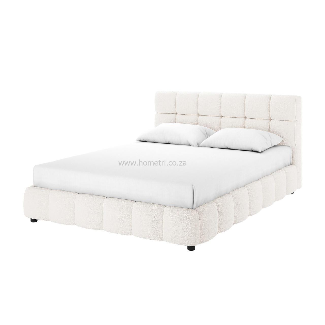 Nikis Tufted Boucle Bed Frame - Image 4