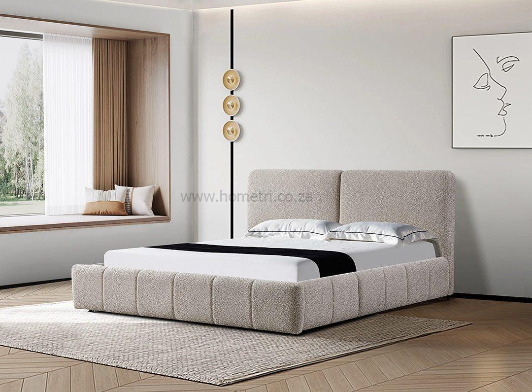 Vinay Sand Boucle Bed - Image 4