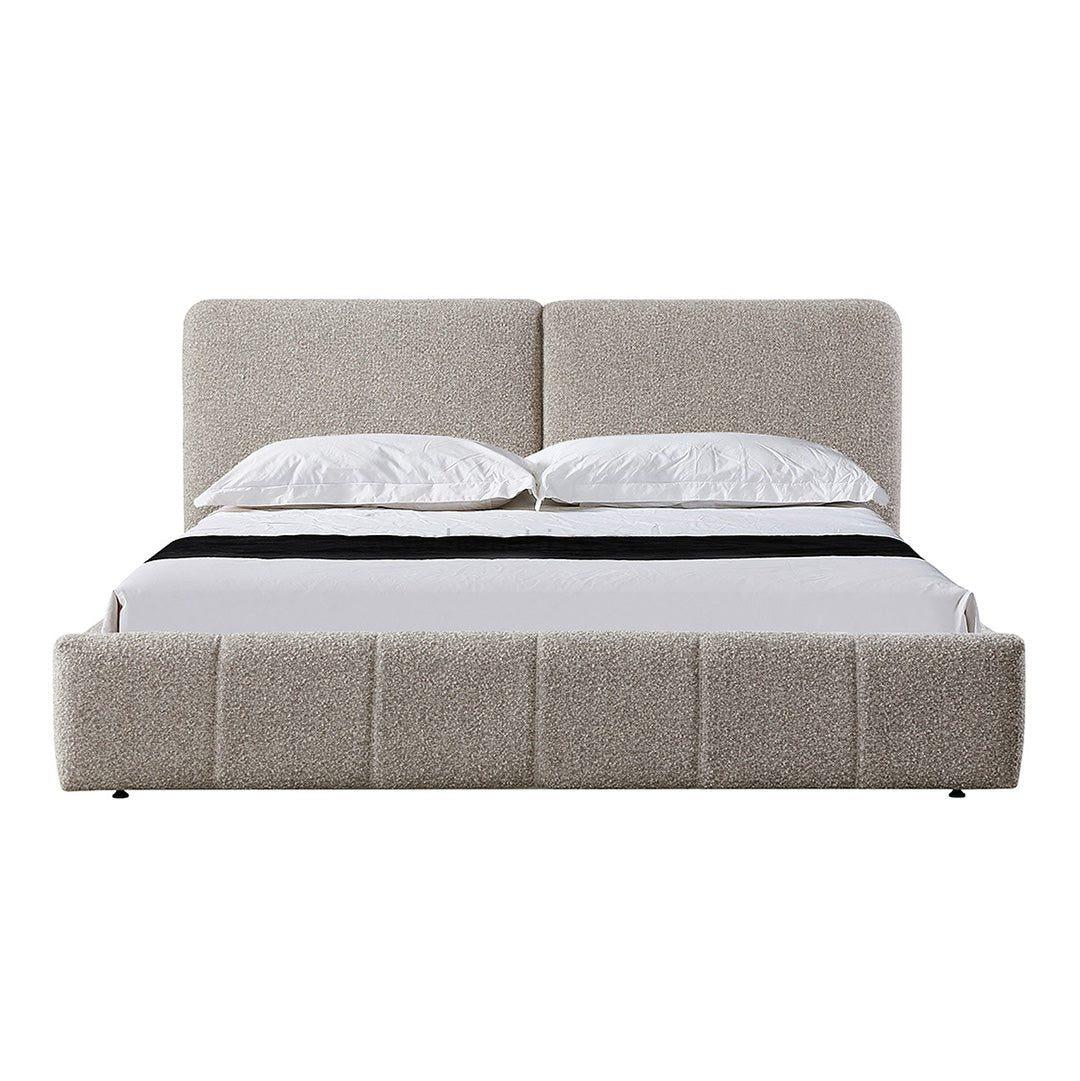 Vinay Sand Boucle Bed