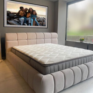 Nikis II Tufted Velvet Bed Frame