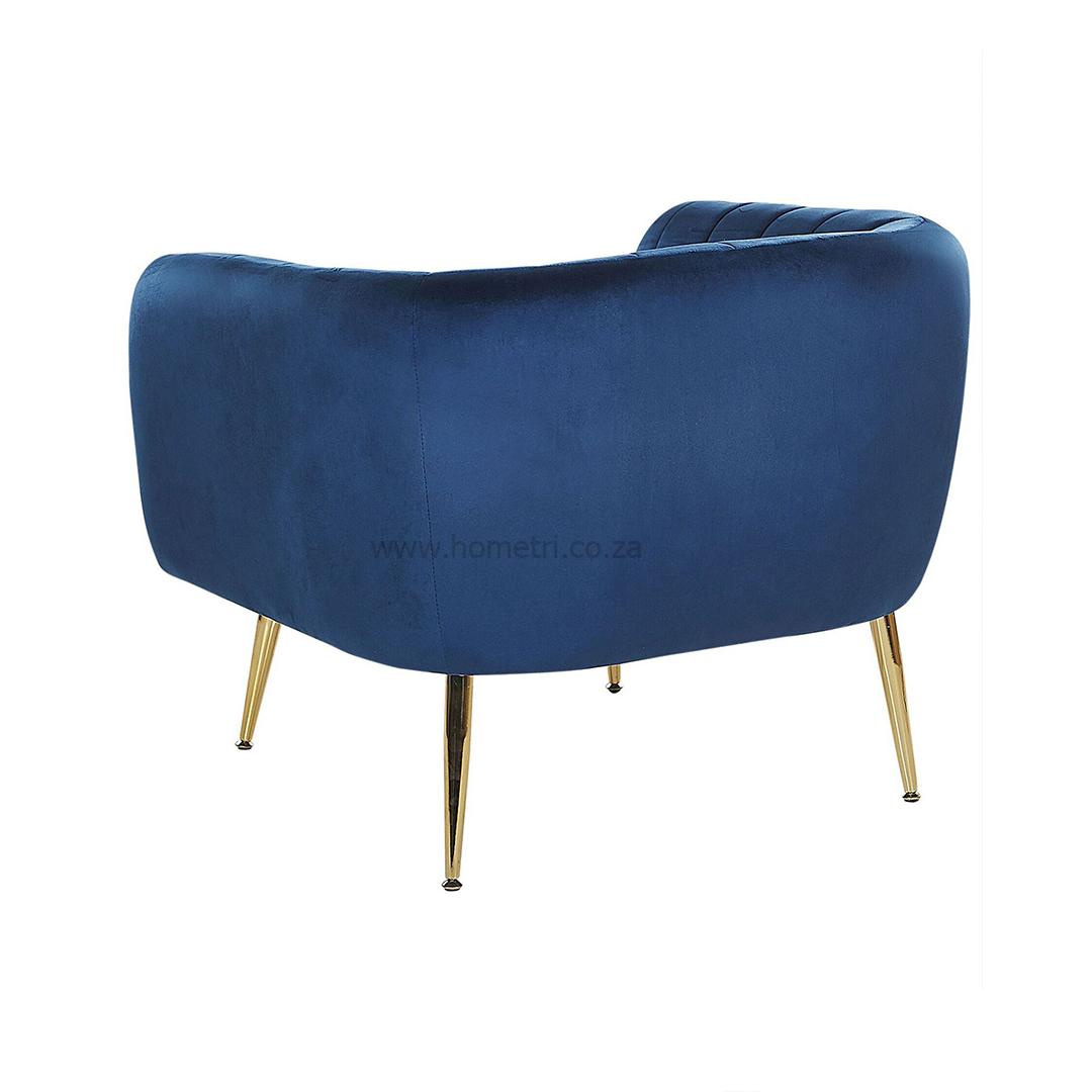 Lucie Velvet Armchair - Image 3