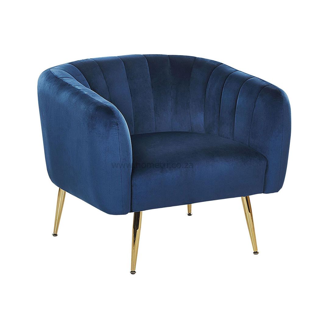 Lucie Velvet Armchair - Image 4
