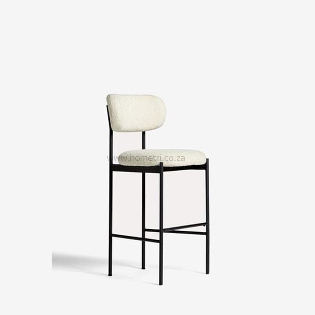 Oyster Black Leg Bar Stool - Image 4