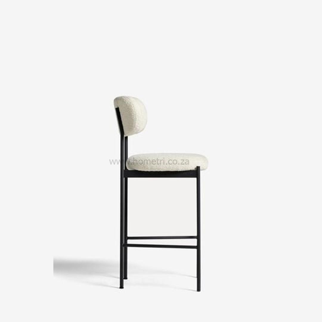 Oyster Black Leg Bar Stool - Image 3