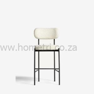 Oyster Black Leg Bar Stool