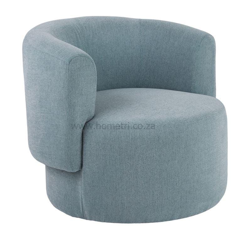 Midran II Sky-Blue Armchair - Image 2