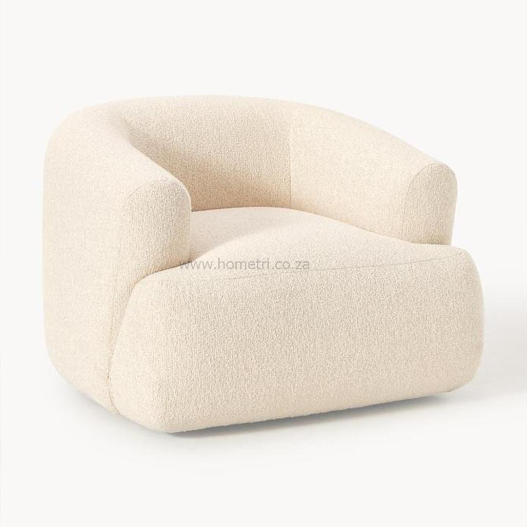 Zen Armchair Boucle Fabric - Image 2