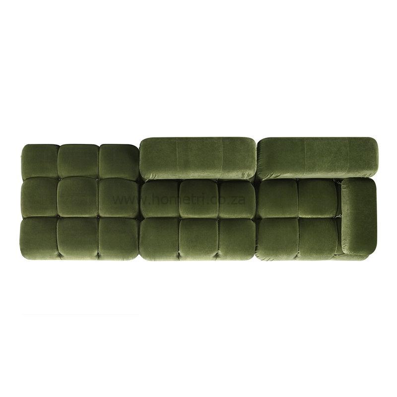 Berlin Three Seater Velvet Couch - Image 2