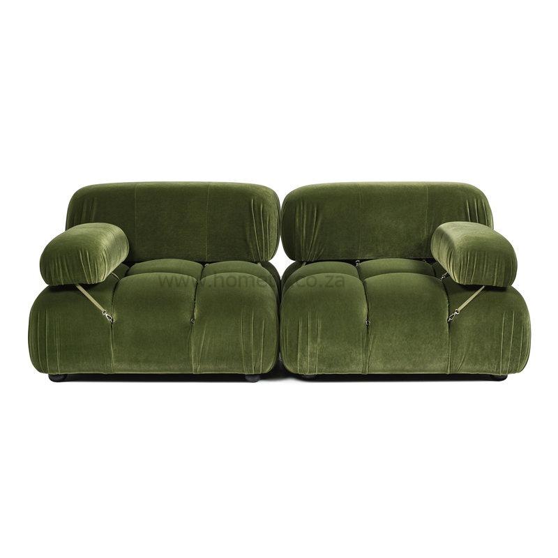 Berlin Two Seater Velvet Couch - Image 5