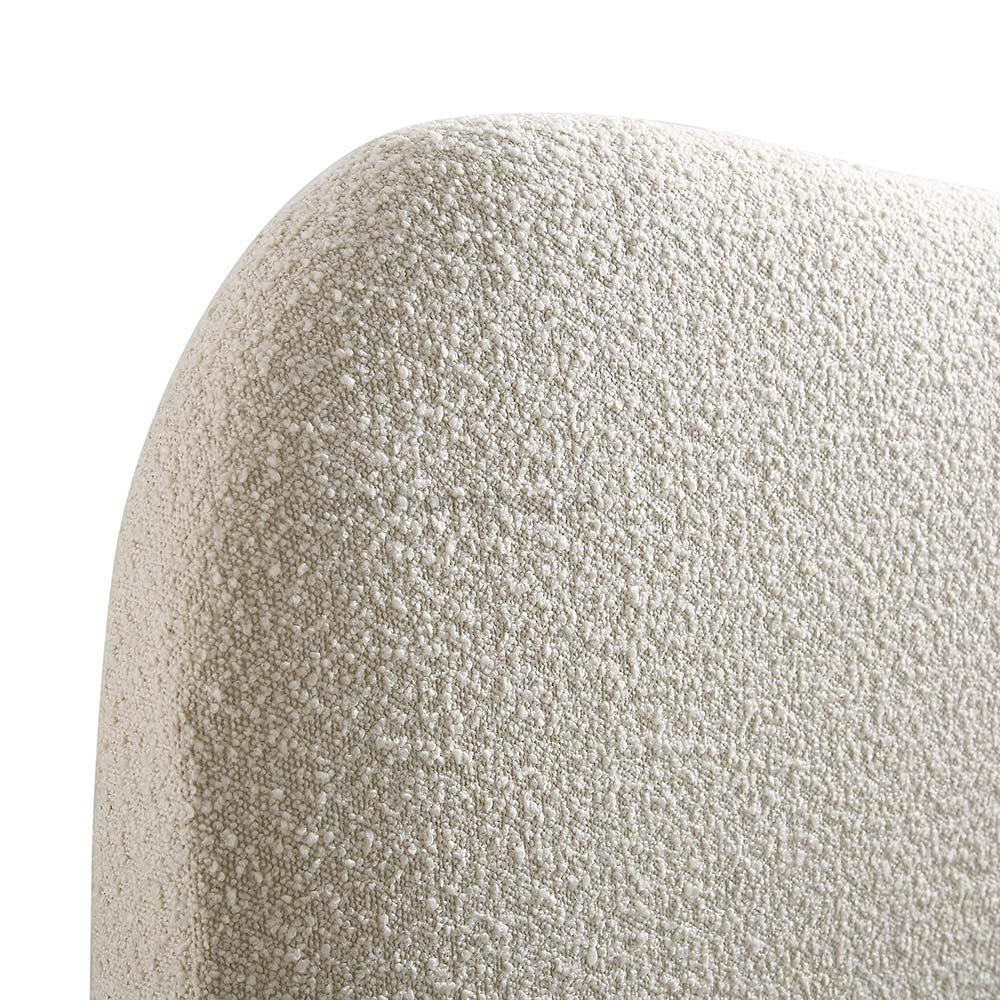 Engrid Curved Headboard Boucle Bedframe - Image 3