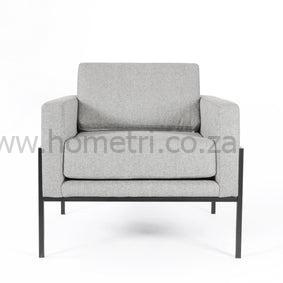 Flocky Metal Frame Accent Chair