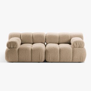 Berlin Boucle Fabric Two Seater Couch