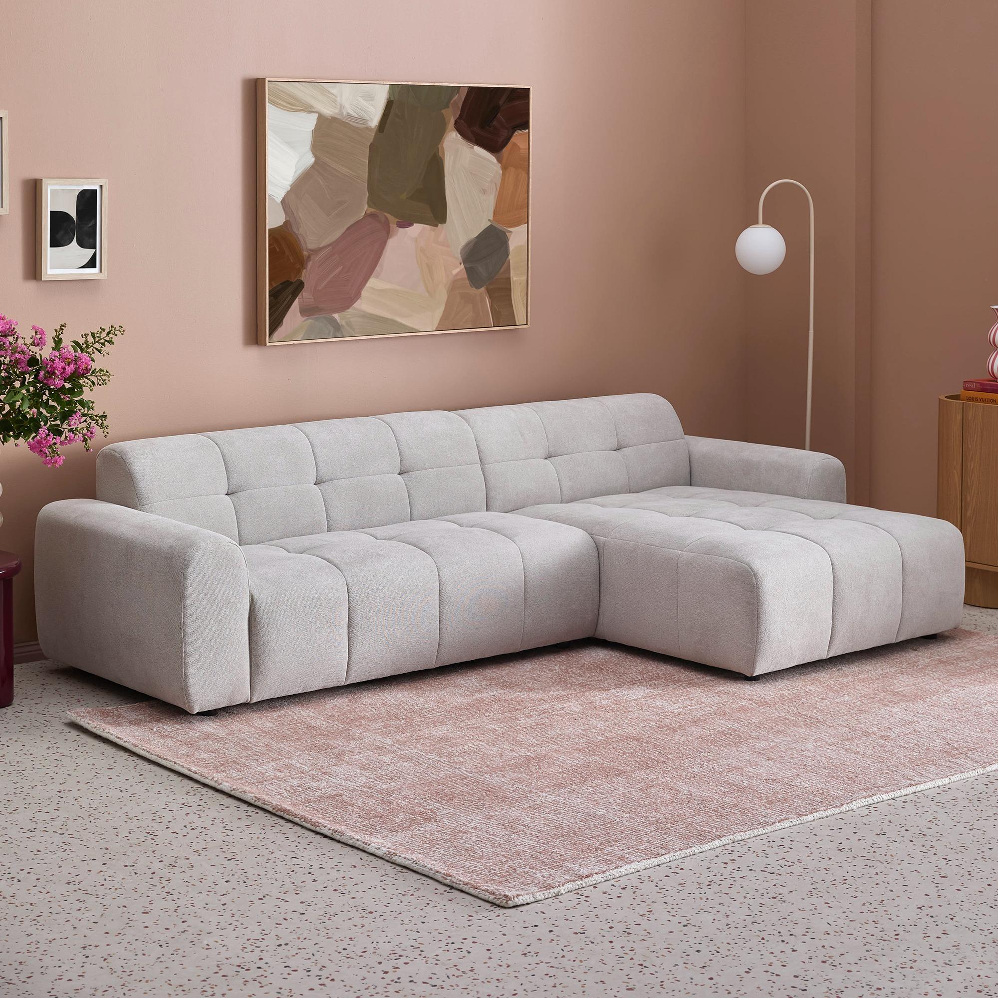 Depay L Shaped Fabric Couch - Image 5